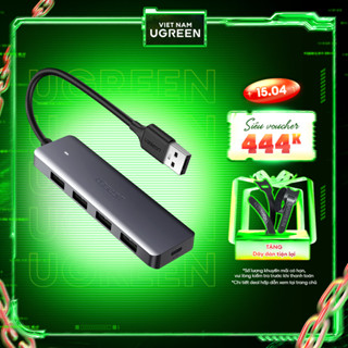 Hub USB type C USB 3.0 sang 4 cổng USB 3.0 hỗ trợ cổng Micro USB 5V UGREEN  - Bảo hành 18 tháng 1 đổi 1 70336 50985