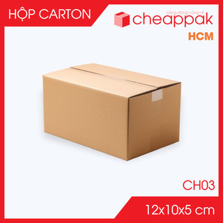 Combo 100 hộp - 12x10x5 cm - Hộp carton đóng hàng giá siêu rẻ, hộp gói hàng, thùng carton -C.MEC03