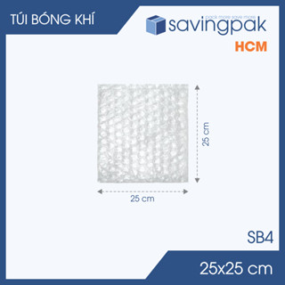  SB4 - 25x25 cm - Combo 100 túi bóng khí chống sốc túi xốp khí túi bong bóng giá rẻ -S.B3A 