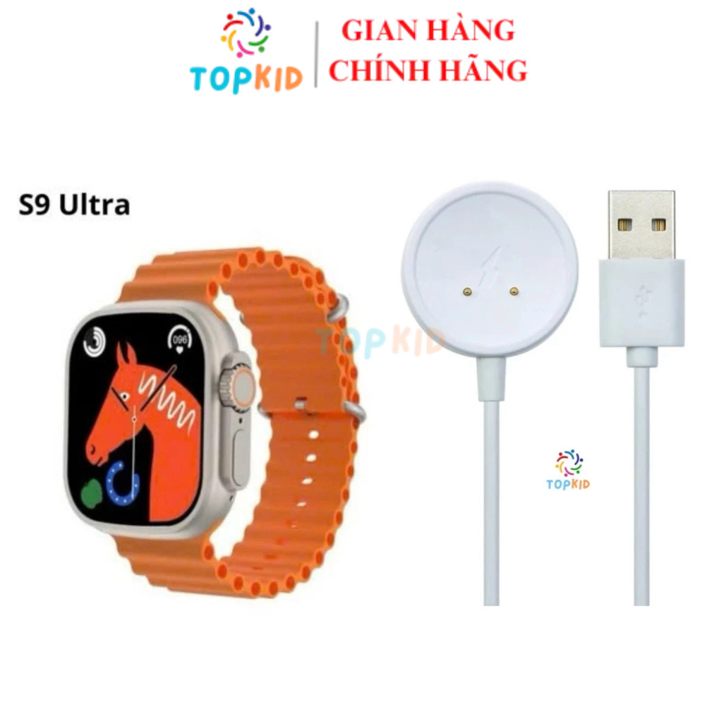 [S9 Ultra] Cáp sạc Zin Bóc Hộp đồng hồ S9 Ultra 5G cao cấp chính hãng, sạc nhanh | TK – ST2C
