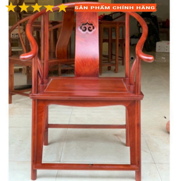 Ghế minh đế, ghế mình trọc, ghế decor  trang trí thư giãn  gỗ hương cao 80cm