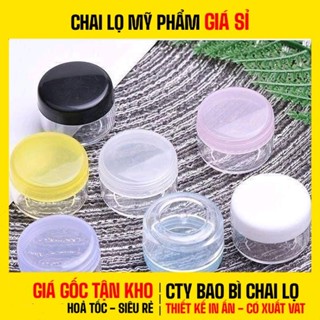 [COMBO 20 CÁI] Hũ Đựng Kem Nhựa Tròn Mica 3g 5g 10g 20g | Hũ Chiết Mỹ Phẩm Mini, Đựng Kem Dưỡng, Son Sáp