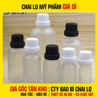 [COMBO 10 CÁI] Chai Lọ Chiết Serum 5ml – 100ml Thủy Tinh Phun Mờ Cao Cấp, Nắp Vặn Chắc Chắn