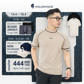 Áo thun nam cổ tròn TSHIRT TYPER, BST 2025 vải cotton cao cấp thoải mái - POLOMANOR