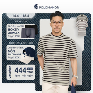 Áo thun nam cổ tròn cao cấp TSHIRT EDRIC, vải Cotton CVC, thoáng mát thanh lịch - POLOMANOR
