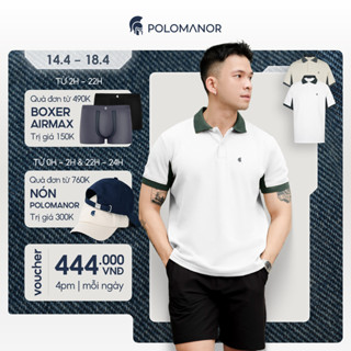 Áo polo nam FOMAD SMART "F" vải cá sấu cotton interlock xuất xịn, thanh lịch sang trọng - POLOMANOR