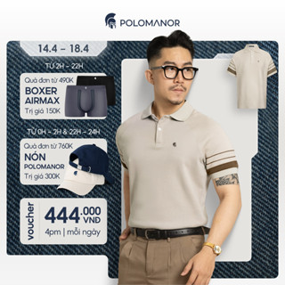Áo polo nam THOMAS vải cá sấu cotton interlock xuất xịn, nam tính thanh lịch sang trọng - POLOMANOR