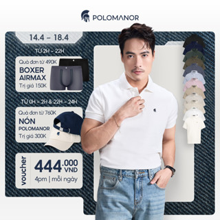 Áo polo nam BASIC SYMBOL vải cá sấu cotton interlock xuất xịn, thanh lịch, sang trọng - POLOMANOR