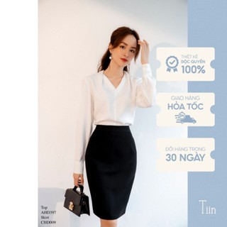 Chân váy bút chì dáng thường TIIN STORE CHD009