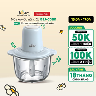 Máy xay thực phẩm đa năng 2L Bear QSJ-C03B1 - Hàng chính hãng