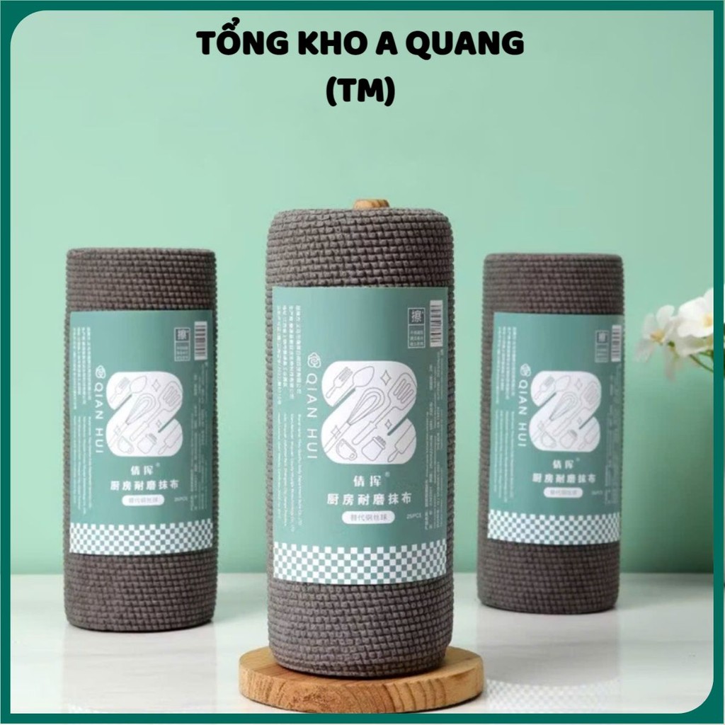 CUỘN KHĂN LAU THAN ĐEN,  Cuộn Khăn Lau Bếp Than Đen, lau đồ vật đa năng tái sử dụng nhiều lần - MA: 