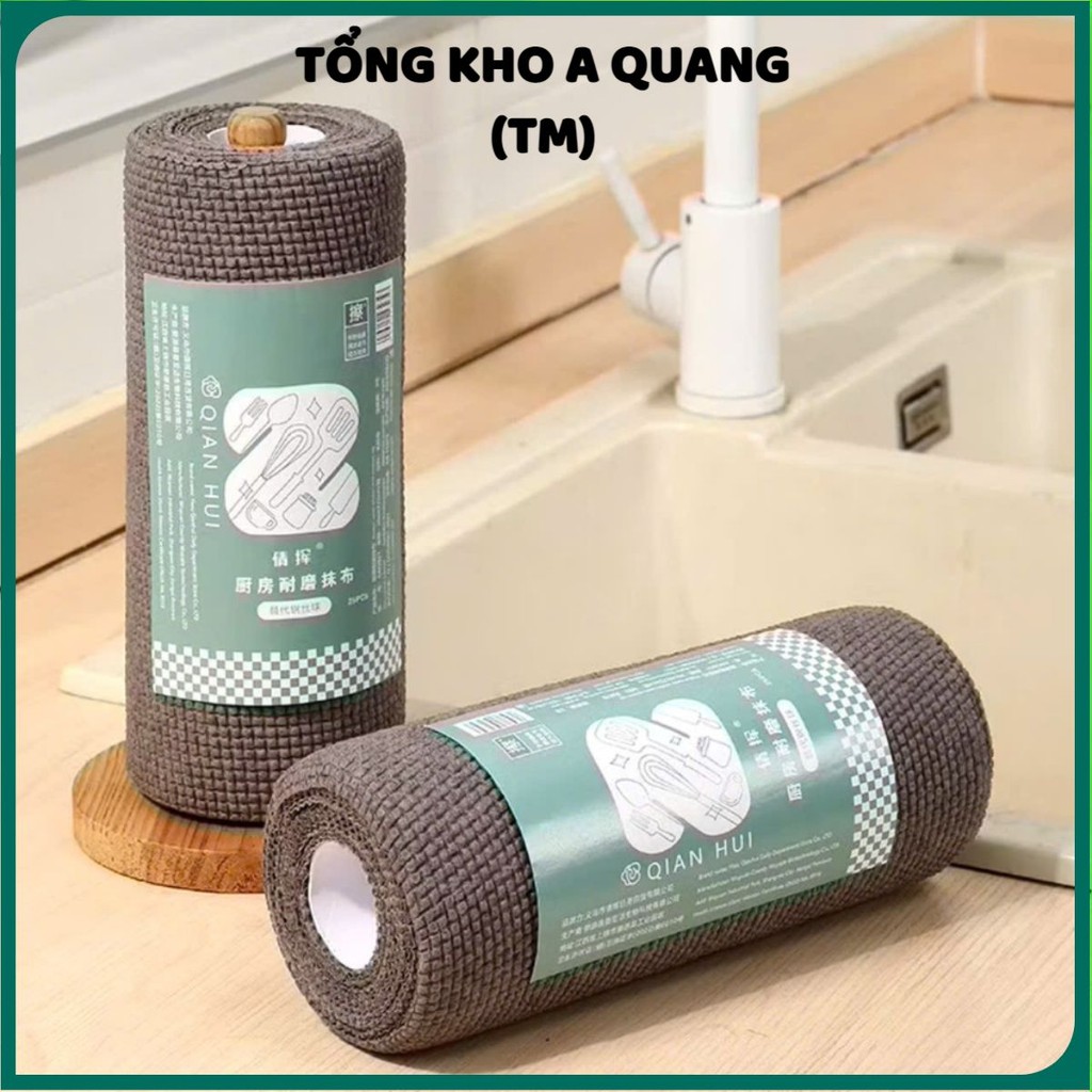 CUỘN KHĂN LAU THAN ĐEN,  Cuộn Khăn Lau Bếp Than Đen, lau đồ vật đa năng tái sử dụng nhiều lần - CUON