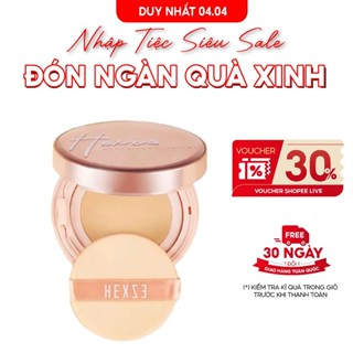 Cushion cấp ẩm kiềm dầu lâu trôi HEXZE 15g, phấn nước, mỏng nhẹ , nâng tone tự nhiên (2 lõix15g)