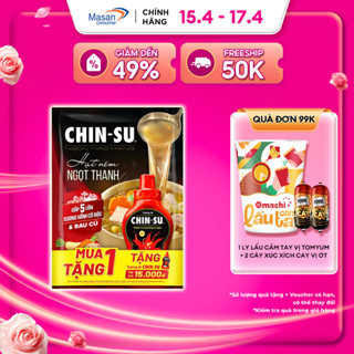 Hạt nêm CHIN-SU ngọt thanh x5 xương hầm cô đặc & rau củ 400gr KM chai tương ớt CHIN-SU MN 250gr