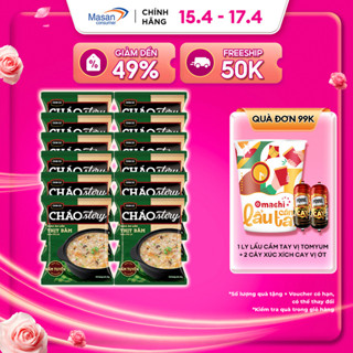 Combo 10 Chin-Su Cháo Story Cháo Ăn Liền Thịt Bằm Nấm Đùi Gà 70G/gói