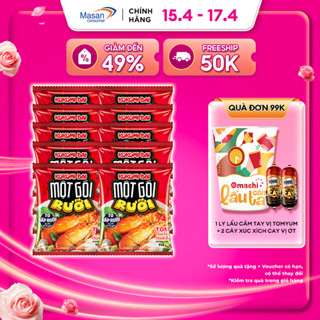 Mì Kokomi Đại Một Gói Rưỡi Tôm Chua Cay Chanh Ớt - Combo 10 Gói x 113g