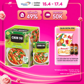 CHIN-SU Xốt Nêm Sẵn Tiện Lợi Lẩu Thái Hộp 6 Gói x 180G