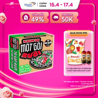 Mì Trộn Kokomi Đại Một Gói Rưỡi Gỏi Thái Chua Cay - Thùng 30 Gói x 134g