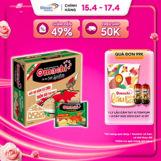 Mì Omachi Mì Trộn Xốt Spaghetti Gói -Thùng 30 Gói x 90g