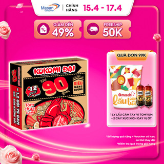 Mì Kokomi Đại 90 Tôm Chua Cay Gói - Thùng 30 Gói x 90g
