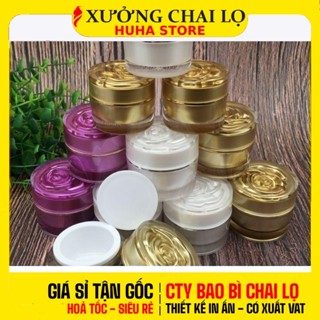 [COMBO 5 CÁI] Hũ Hoa Hồng 5g 10g 20g | Hũ Đựng Kem Face, Hũ Chiết Mỹ Phẩm Mini, Hũ Kem Dưỡng Du Lịch