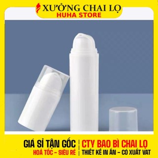 Lọ Hút Chân Không ❣️BUÔN SỈ RẺ❣️ Chai Hút Chân Không Mỏ Vịt 10ml, 15ml, 30ml, 50ml Trắng Sữa, Chai Xịt Giọt Chiết Kem