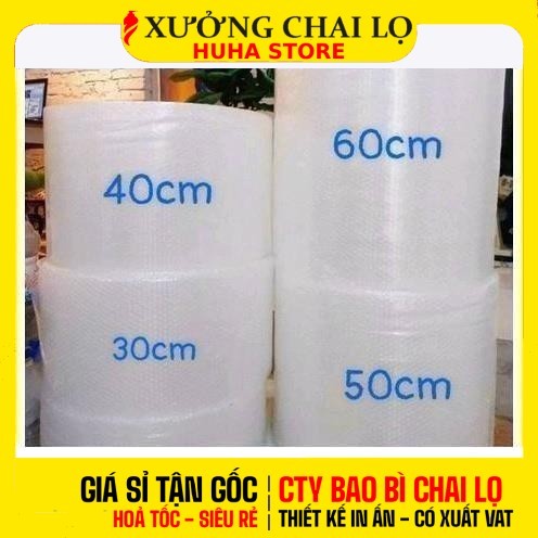 [Cuộn 100 Mét] Xốp Bóng Khí Chống Sốc Đóng Gói Hàng | Xốp Nổ Cuộn 20cm 30cm 40cm 50cm Phụ Kiện Đóng Hàng