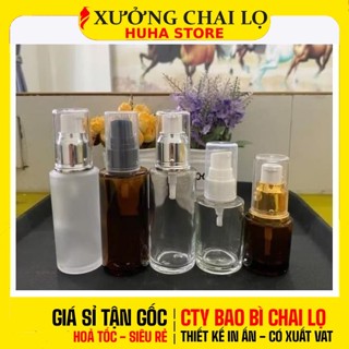 Chai Chiết Mĩ Phẩm ❣️BUÔN SỈ RẺ❣️ Chai Thủy Tinh Vai Ngang Xịt Giọt 20ml,30ml,50ml Đựng Kem Dưỡng Da, Serum