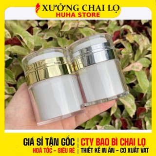   BUÔN SỈ RẺ  Hũ Đựng Kem Dưỡng 30g 50g ❣️ Hũ Chiết Mỹ Phẩm Cao Cấp Nắp Nhấn Chân Không Sang Trọng 