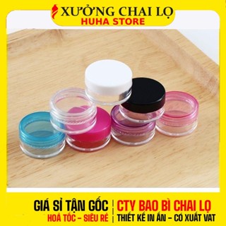 [COMBO 20 CÁI] Hũ Nhựa Trong Suốt 3g-100g | Hũ Nhựa Mica, Đựng Kem Face, Bột, Chiết Mỹ Phẩm Du Lịch