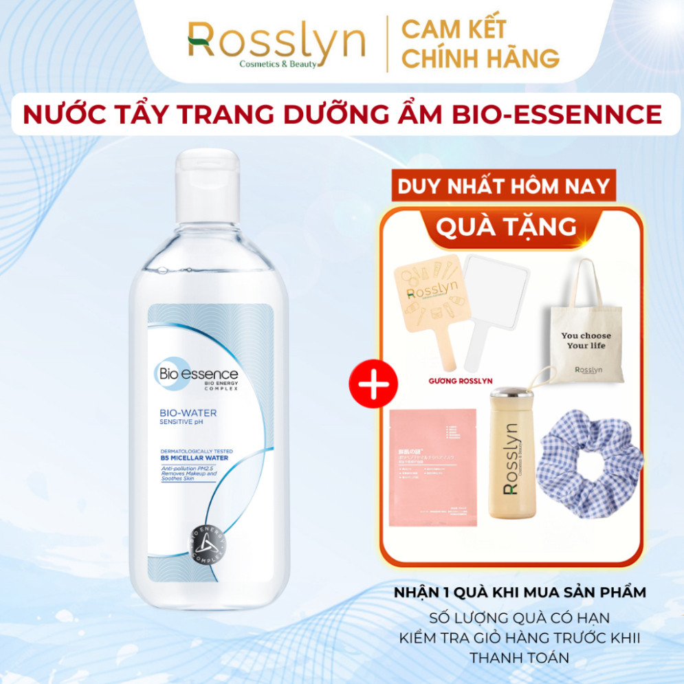 Nước tẩy trang ẩm mượt mịn màng Bio-Essence Bio-Water Bio-Essence Water Micellar Water 400ml