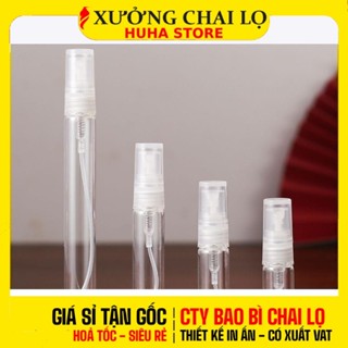 [COMBO 20 CÁI] Chai Chiết Nước Hoa Thủy Tinh Tròn Mini 2ml 3ml 5ml 10ml | Lọ Đựng Nước Hoa, Vỏ Chiết Dầu Thơm, Body Mist