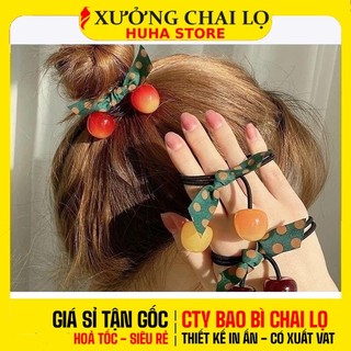 [BUÔN SỈ RẺ] Dây Chun Buộc Tóc Cherry, Thun Cột Tóc, Phụ Kiện Tóc Xinh, Hủ Chiết
