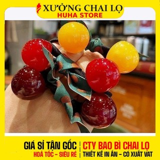 [BUÔN SỈ RẺ] Dây Chun Buộc Tóc Cherry, Thun Cột Tóc, Phụ Kiện Tóc Xinh, Hủ Chiết