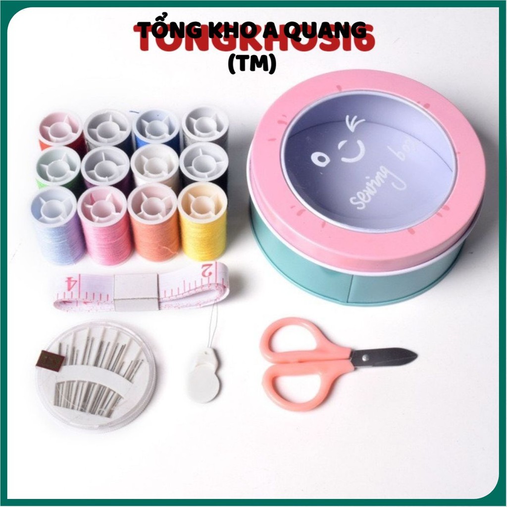 Hộp Kim Chỉ Đa Năng, Hộp Kim Chỉ May Vá, Hộp Kim Chỉ 3 Tầng Tiện Dụng, Nhỏ Gọn, Bộ Kim Chỉ May Vá