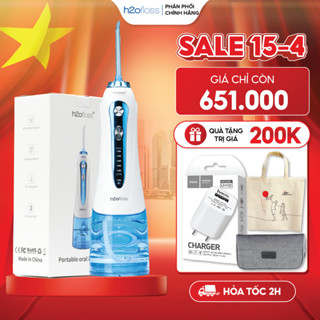 Máy Tăm Nước H2oFloss HF9P 5 Cấp Độ Tia Nước, Lực Bắn 130PSI, Pin 2500mAh, Dung tích 300ml, Đổi Mới 12 tháng, Tặng Túi