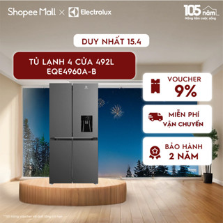 [Mới 2024] Free giao hàng - Tủ lạnh Electrolux 4 cửa UltimateTaste 700 492L  EQE4960A-B