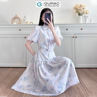 Đầm nữ GUMAC sơ mi suông  DE05005