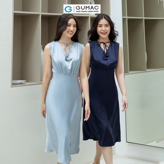 Đầm nữ GUMAC A nơ cách điệu  DD08042