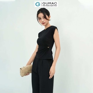 Áo thun nữ GUMAC xoắn eo  ATE05029