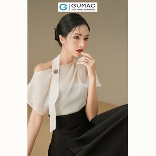 Đầm nữ GUMAC xòe phối voan  DE06032
