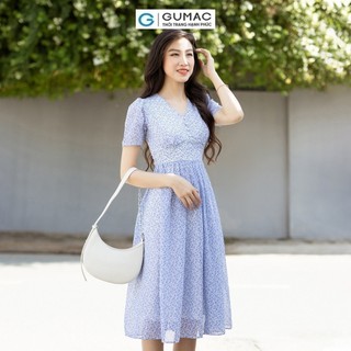Đầm nữ GUMAC xòe xếp ly  DD07030