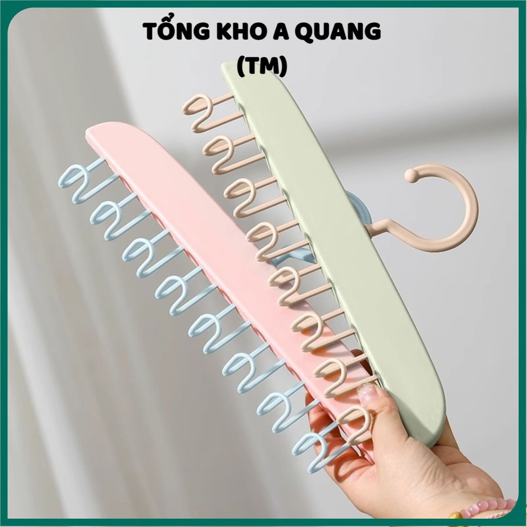 (COMBO 5) Móc Áo Treo Đồ Tiện Dụng LOẠI NHỰA (MOC80) Màu Pastel  treo đồ lót, thắt lưng, cà vạt, áo 