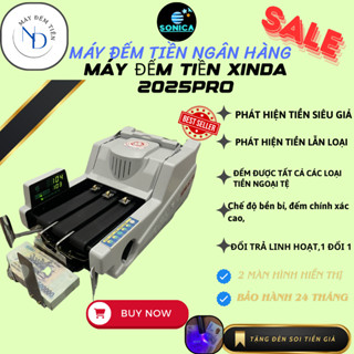  Máy đếm tiền xinda bc 35F phát hiện tiền giả phát hiện tiền khác loại ,mẫu mới 2025 