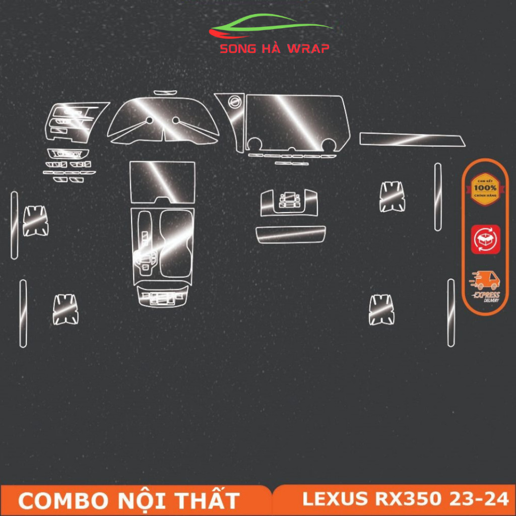 Lexus RX350 2024,RX300,RX450 Full nội thất tặng dán hõm+tay nắm,Dán PPF bảo vệ nội thất, chống xước