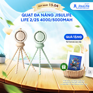 Quạt kẹp nôi xe đẩy em bé JISULIFE Life 2 Pin 5000mAh | Sử Dụng Đến 15h | Chính Hãng | Bảo hành 12th