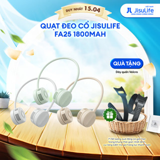 [NEW] Quạt đeo cổ JISULIFE FA25 4W 1800mAh không cánh | 4 Cấp độ gió | Uốn dẻo linh hoạt | Sử dụng tới 12H - BH 12 tháng