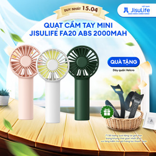 Quạt Cầm Tay Mini JISULIFE FA20 ABS 2000mAh - Sạc Nhanh - Sử Dụng Lên Đến 12H  Chính Hãng - Bảo Hành 12 Tháng