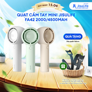 Quạt Cầm Tay Mini JISULIFE FA42 Nhỏ Gọn - Tiện Lợi Pin 2000/4500mAh | Sử Dụng Lên Đến 6-12H Bảo Hành 12 Tháng Chính Hãng