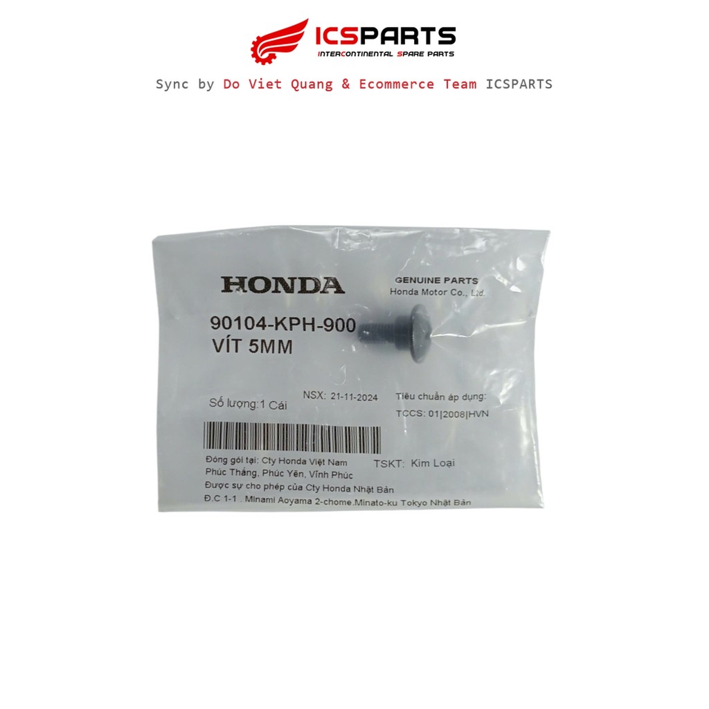 Vít 5Mm HONDA Air Blade, Future, Wave (90104-KPH-900)
